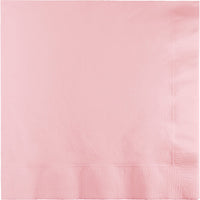 Bulk 250 pc Classic Pink Dinner Napkins 3 Ply  - Solid Color Party Tableware by Creative Converting