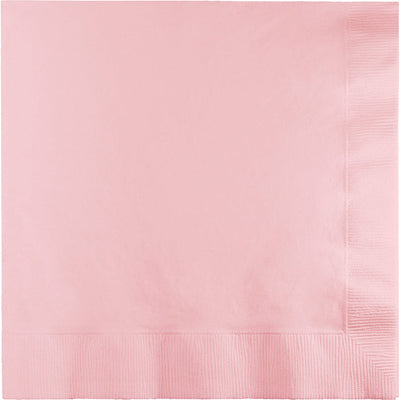 Bulk 250 pc Classic Pink Dinner Napkins 3 Ply  - Solid Color Party Tableware by Creative Converting
