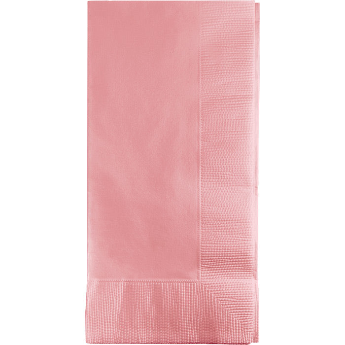 Bulk 600 pc Classic Pink 2 Ply Dinner Napkins  - Solid Color Party Tableware by Creative Converting