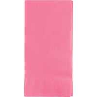 Bulk 600 pc Candy Pink 2 Ply Dinner Napkins  - Solid Color Party Tableware by Creative Converting