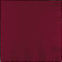 Bulk 250 pc Burgundy Dinner Napkins 3 Ply  - Solid Color Party Tableware by Creative Converting