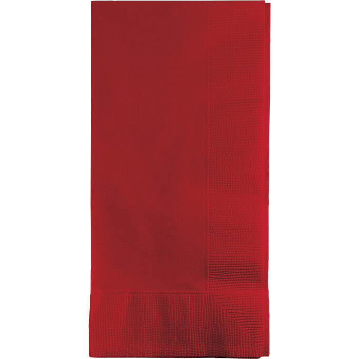 Bulk 600 pc Classic Red 2 Ply Dinner Napkins  - Solid Color Party Tableware by Creative Converting
