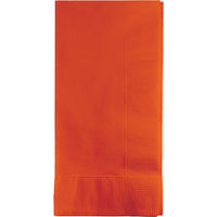 Bulk 600 pc Sunkissed Orange 2 Ply Dinner Napkins  - Solid Color Party Tableware by Creative Converting