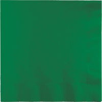 Bulk 250 pc Emerald Green Dinner Napkins 3 Ply  - Solid Color Party Tableware by Creative Converting