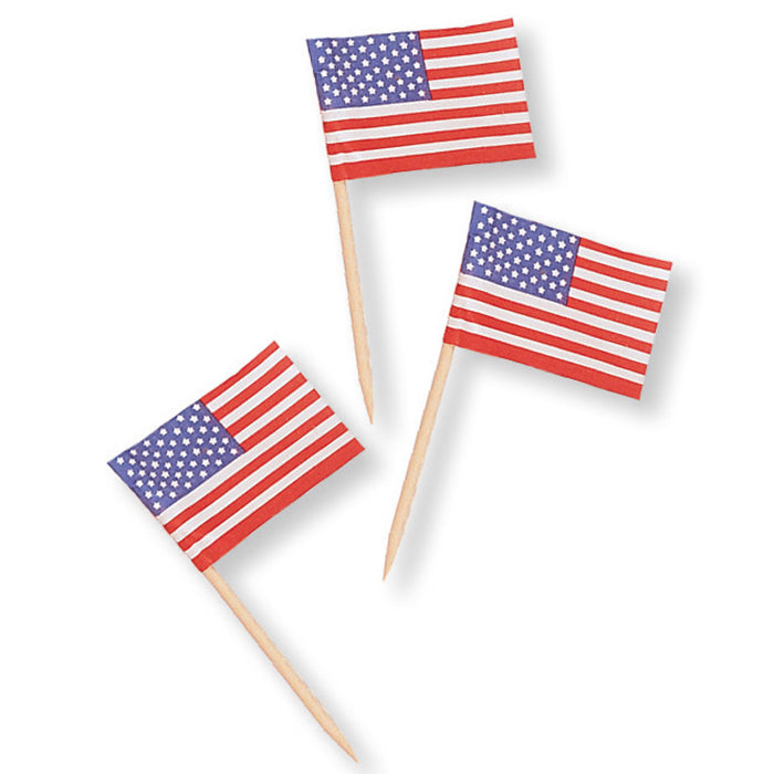 600 pc Bulk Flag Picks - Patriotic and 4th of July Party Supplies by Creative Converting