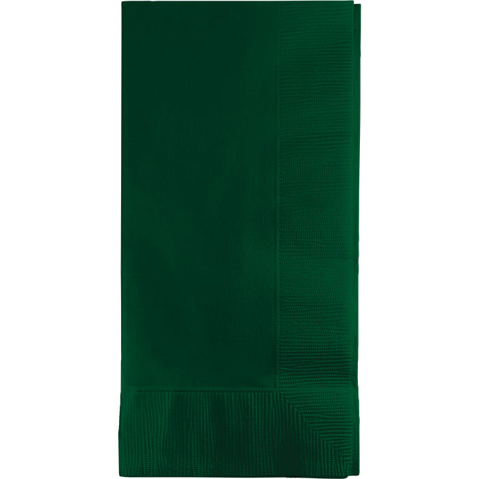 Bulk 600 pc Hunter Green 2 Ply Dinner Napkins  - Solid Color Party Tableware by Creative Converting