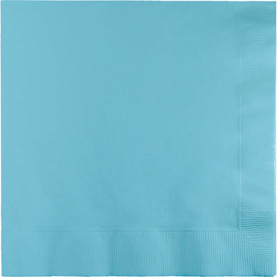 Bulk 250 pc Pastel Blue Dinner Napkins 3 Ply  - Solid Color Party Tableware by Creative Converting