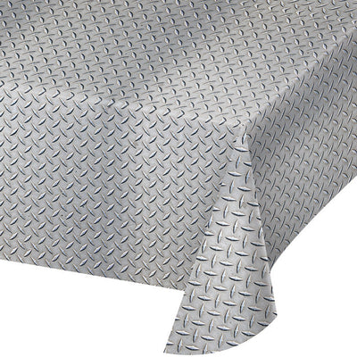 6 pc Bulk Diamond Plate Plastic Table Covers - Party Themes by Creative Converting