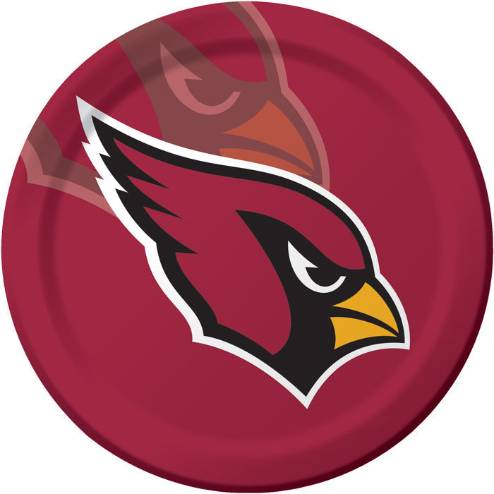 96 pc Bulk Arizona Cardinals Dinner Plates - Sports Party Supplies by Creative Converting