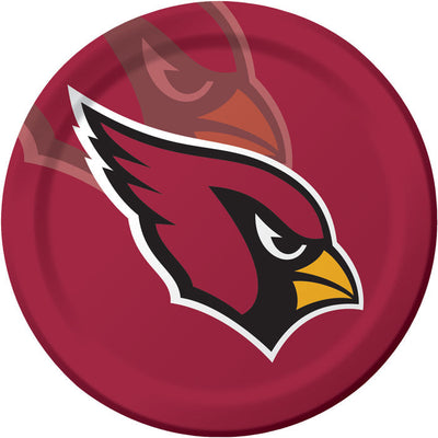 96 pc Bulk Arizona Cardinals Dinner Plates - Sports Party Supplies by Creative Converting