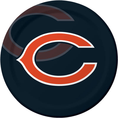 96/Case Bulk Chicago Bears Dinner Plates