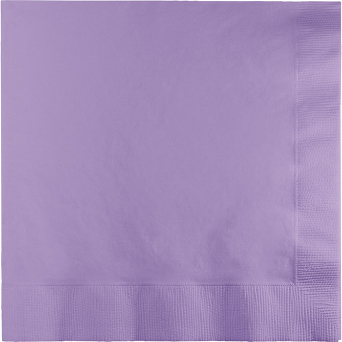Bulk 250 pc Luscious Lavender Dinner Napkins 3 Ply  - Solid Color Party Tableware by Creative Converting