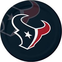 96 pc Bulk Houston Texans Dinner Plates - Sports Party Supplies by Creative Converting