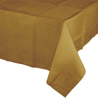 Bulk 6 pc Glittering Gold Paper Table Covers 54