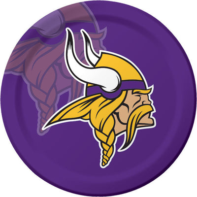 96/Case Bulk Minnesota Vikings Dinner Plates