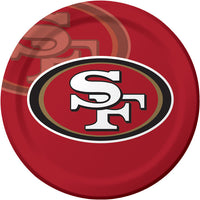96 pc Bulk San Francisco 49ers Dinner Plates - Sports Party Supplies by Creative Converting