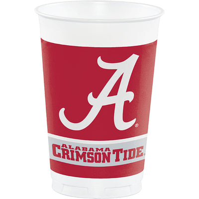 96 pc Bulk University of Alabama 20 oz Plastic Cups - Sports Party Supplies by Creative Converting