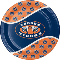96 pc Bulk Auburn Dinner Plate - Sports Party Supplies by Creative Converting