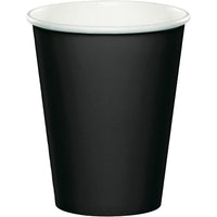 Bulk 240 pc Black Velvet 9 oz Hot & Cold Cups - Solid Color Party Tableware by Creative Converting