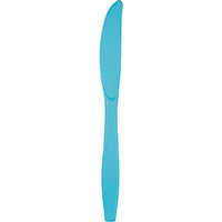 Bulk 288 pc Bermuda Blue Plastic Knives  - Solid Color Party Tableware by Creative Converting