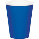 Bulk 240 pc Cobalt Blue Disposable Cups 9 oz Paper - Solid Color Party Tableware by Creative Converting