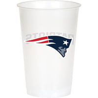 96 pc Bulk New England Patriots 20 oz Plastic Cups - Sports Party Supplies by Creative Converting