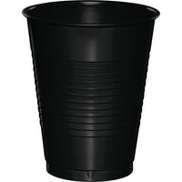 Bulk 240 pc Black Velvet 16 oz Plastic Cups - Solid Color Party Tableware by Creative Converting