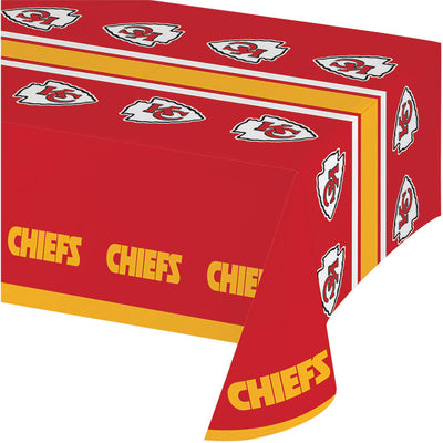 12 pc Bulk Kansas City Chiefs Table Covers - Sports Party Supplies by Creative Converting