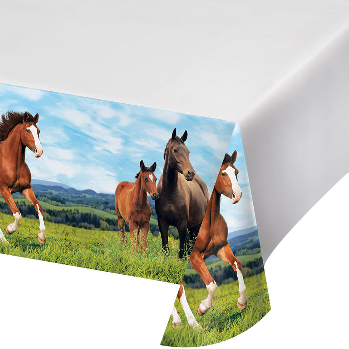6 pc Bulk Wild Horse Plastic Table Covers - Birthday Party Supplies by Creative Converting