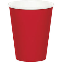 Bulk 240 pc Classic Red 9 oz Hot & Cold Cups - Solid Color Party Tableware by Creative Converting