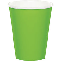 Bulk 240 pc Fresh Lime 9 oz Hot & Cold Cups - Solid Color Party Tableware by Creative Converting