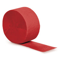 Bulk 12 pc Classic Red Crepe Streamer 81 ft  - Solid Color Party Tableware by Creative Converting