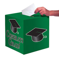 6 pc Bulk Graduation Card Boxes Green - Graduation Party Supplies by Creative Converting