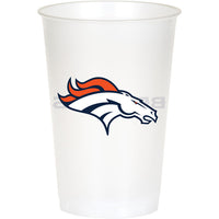 96/Case Bulk Denver Broncos 20 oz Plastic Cups