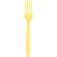 Bulk 288 pc Mimosa Plastic Forks  - Solid Color Party Tableware by Creative Converting