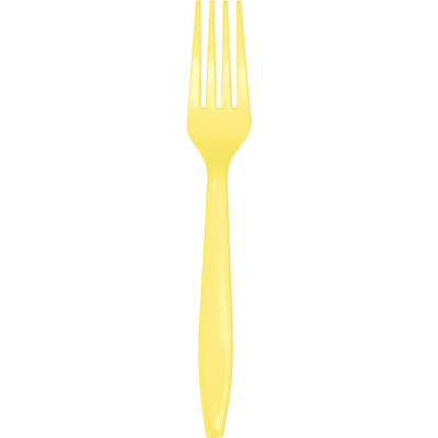 Bulk 288 pc Mimosa Plastic Forks  - Solid Color Party Tableware by Creative Converting