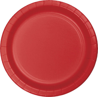 Bulk 240 pc Classic Red Sturdy Style Paper Banquet Plates 10.25 inch - Solid Color Party Tableware by Creative Converting