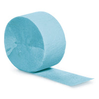 Bulk 12 pc Pastel Blue Crepe Streamer 81 ft  - Solid Color Party Tableware by Creative Converting