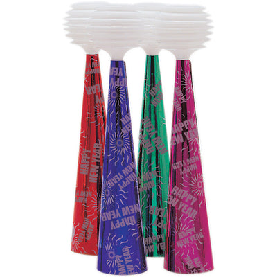 24 pc Bulk New Year's Eve Party Horns - New Year's Eve Party Supplies by Creative Converting