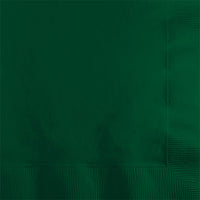 Bulk 600 pc Hunter Green 2 Ply Beverage Napkins  - Solid Color Party Tableware by Creative Converting