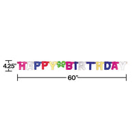 12ct Bulk Happy Birthday Party Banners