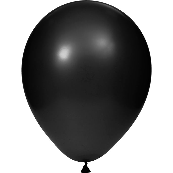 Bulk 180 pc Black Latex Balloons  - Solid Color Party Tableware by Creative Converting