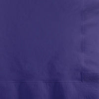 Bulk 1200 pc Purple Beverage Napkins 2 ply  - Solid Color Party Tableware by Creative Converting