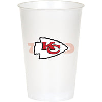 96/Case Bulk Kansas City Chiefs 20 oz Plastic Cups