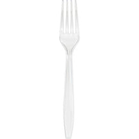 Bulk 288 pc Clear Plastic Forks  - Solid Color Party Tableware by Creative Converting