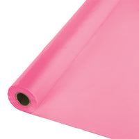 Candy Pink Plastic Banquet Table Roll 100ft x 40 inch - Solid Color Party Tableware by Creative Converting