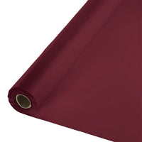 Burgundy Plastic Banquet Table Roll 100ft x 40 inch - Solid Color Party Tableware by Creative Converting