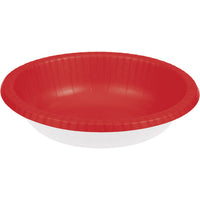 Bulk 200 pc Classic Red 20 oz Paper Bowls - Solid Color Party Tableware by Creative Converting