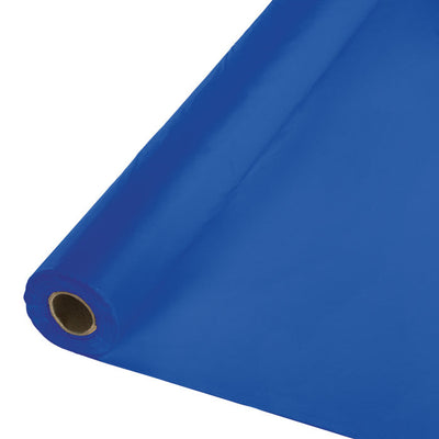 Cobalt Blue Plastic Banquet Table Roll 100ft x 40 inch - Solid Color Party Tableware by Creative Converting