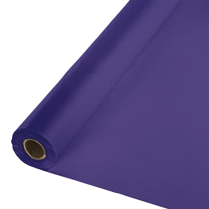 Purple Plastic Banquet Table Roll 100ft x 40 inch - Solid Color Party Tableware by Creative Converting